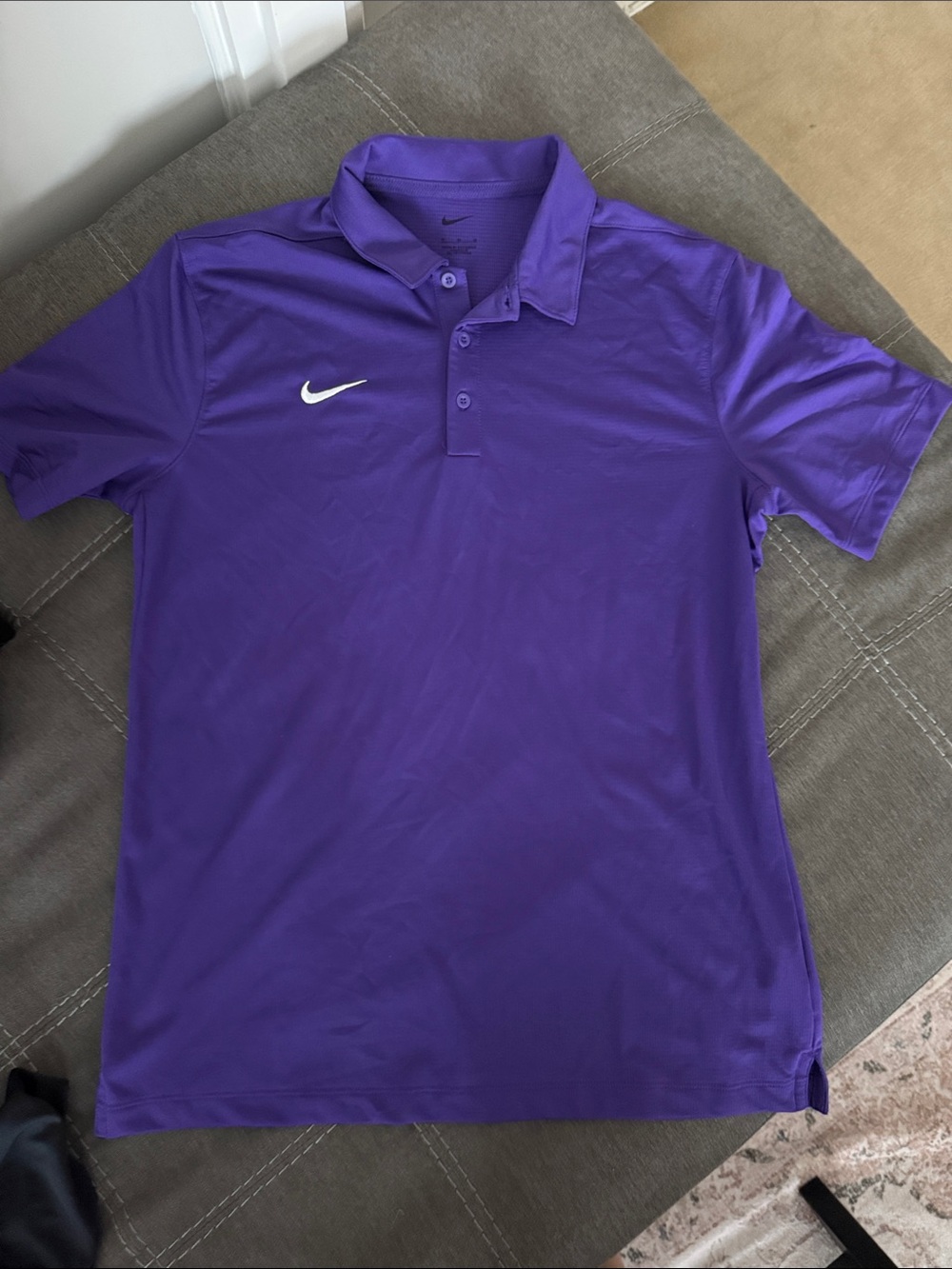 Nike Purple Short-Sleeve Performance Polo